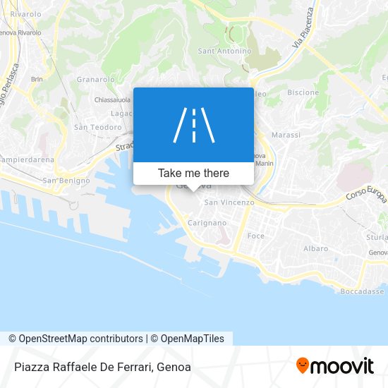 Piazza Raffaele De Ferrari map