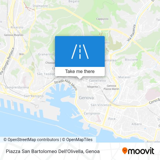 Piazza San Bartolomeo Dell'Olivella map