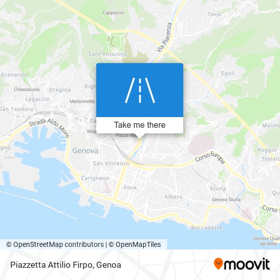 Piazzetta Attilio Firpo map