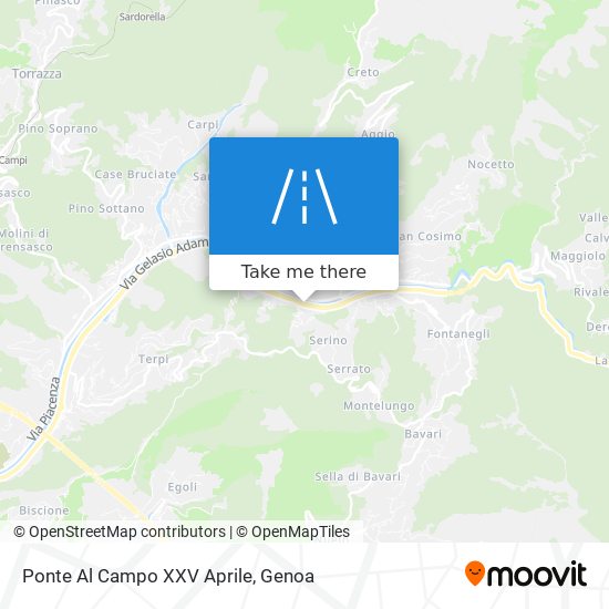 Ponte Al Campo XXV Aprile map