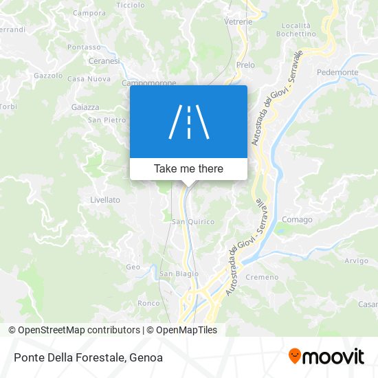 Ponte Della Forestale map