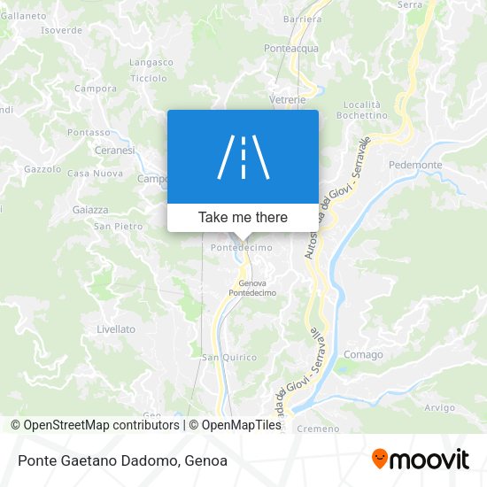 Ponte Gaetano Dadomo map