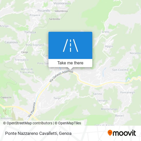 Ponte Nazzareno Cavalletti map