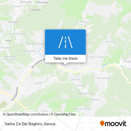 Salita Ca Dei Baghini map