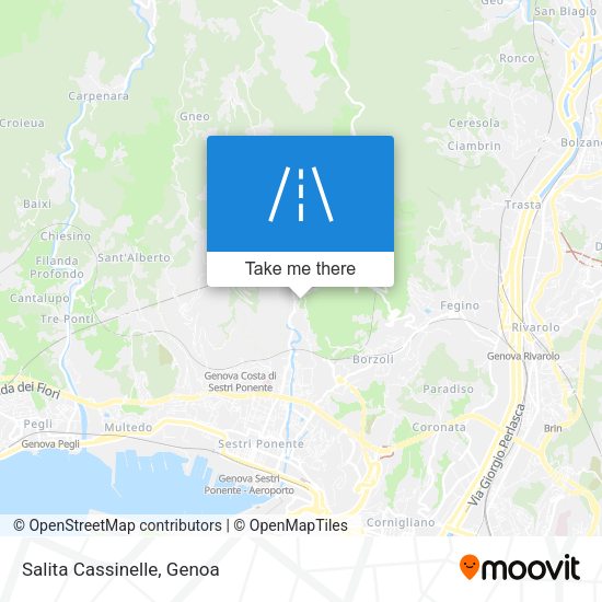 Salita Cassinelle map