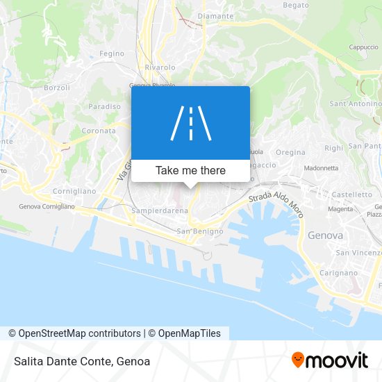 Salita Dante Conte map