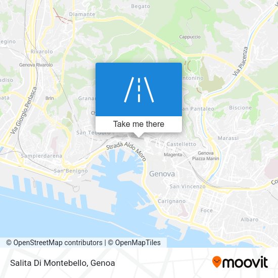 Salita Di Montebello map