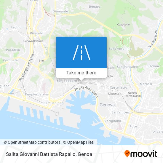 Salita Giovanni Battista Rapallo map