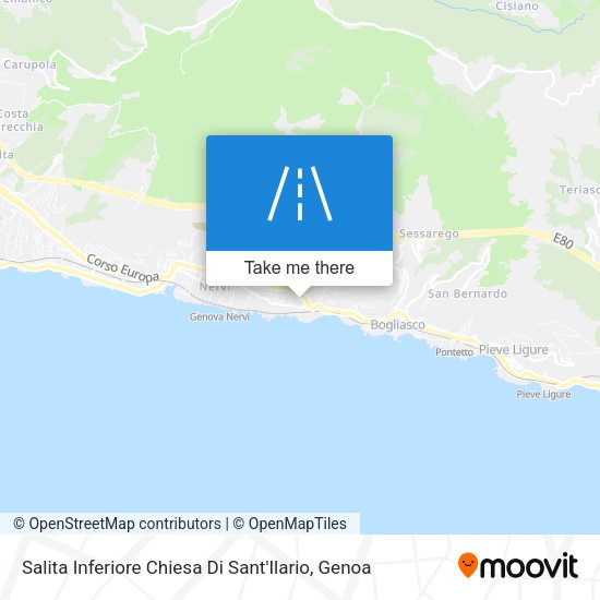 Salita Inferiore Chiesa Di Sant'Ilario map