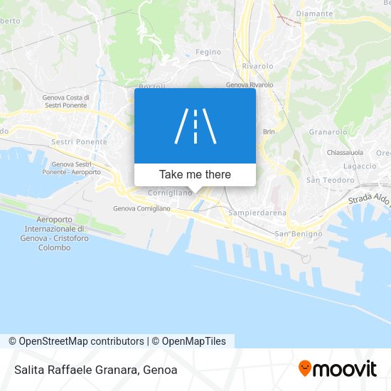 Salita Raffaele Granara map