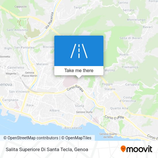 Salita Superiore Di Santa Tecla map