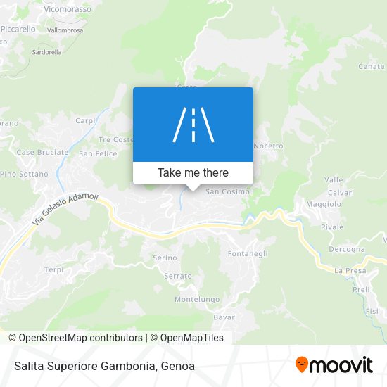 Salita Superiore Gambonia map