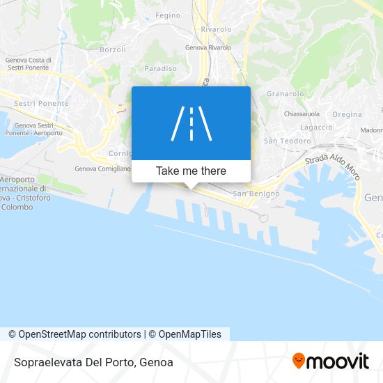 Sopraelevata Del Porto map