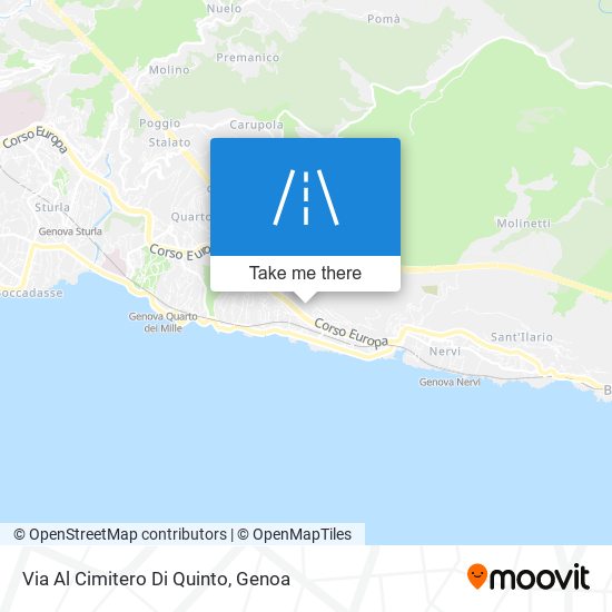 Via Al Cimitero Di Quinto map