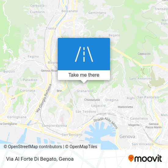 Via Al Forte Di Begato map