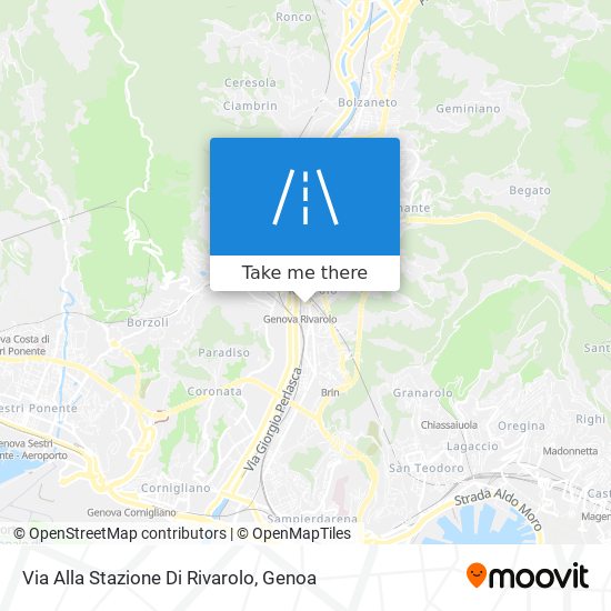 Via Alla Stazione Di Rivarolo map
