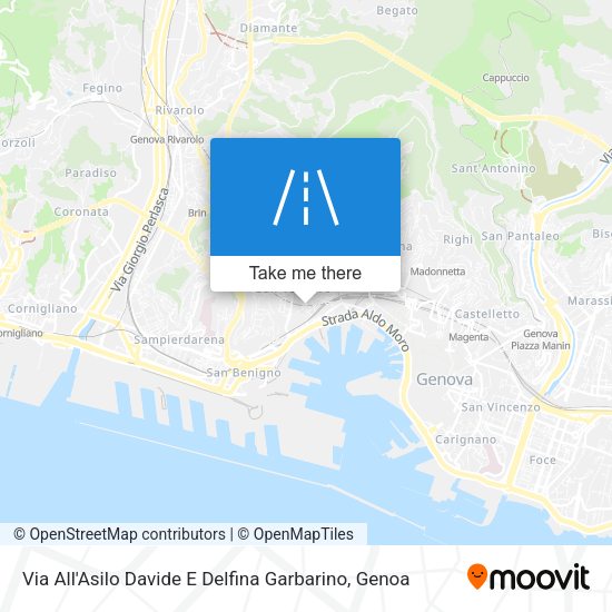 Via All'Asilo Davide E Delfina Garbarino map