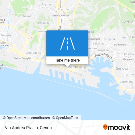 Via Andrea Prasio map