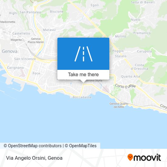 Via Angelo Orsini map
