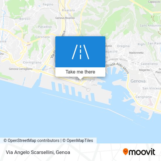 Via Angelo Scarsellini map