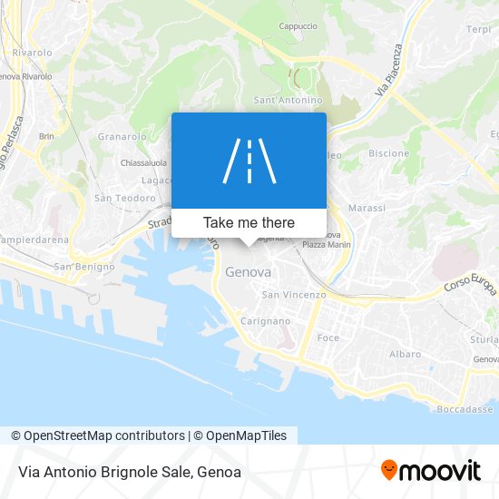 Via Antonio Brignole Sale map