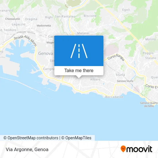 Via Argonne map