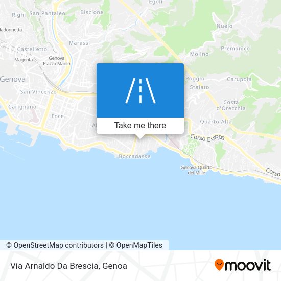 Via Arnaldo Da Brescia map