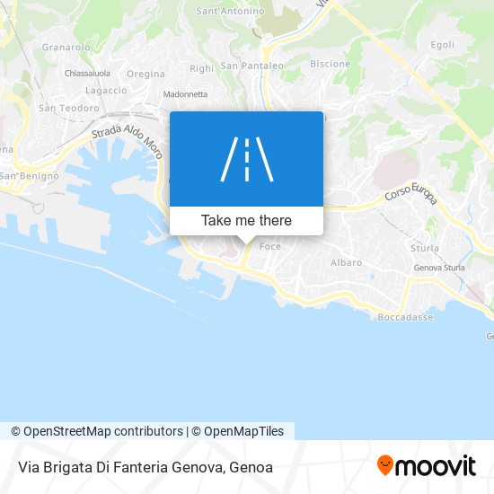 Via Brigata Di Fanteria Genova map