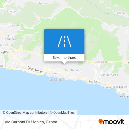 Via Carboni Di Monico map