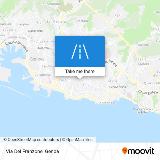 Via Dei Franzone map