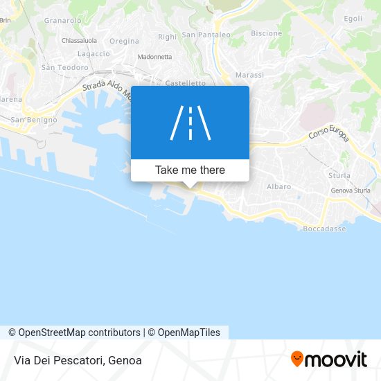Via Dei Pescatori map