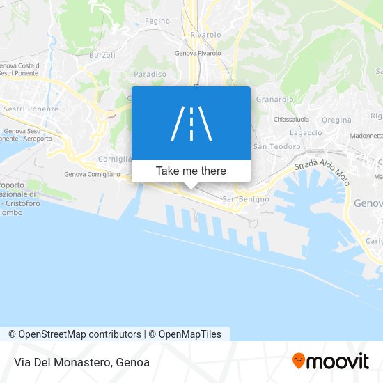 Via Del Monastero map