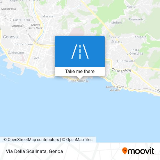 Via Della Scalinata map