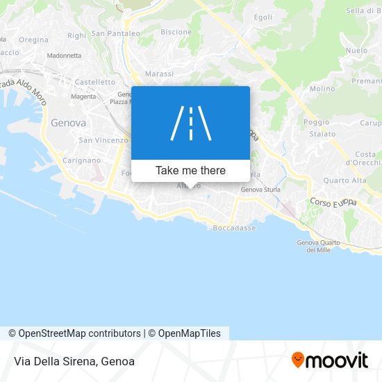 Via Della Sirena map