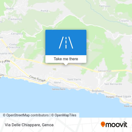 Via Delle Chiappare map