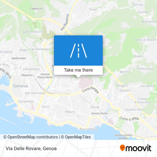 Via Delle Rovare map