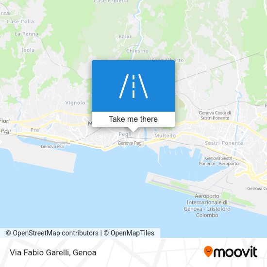 Via Fabio Garelli map