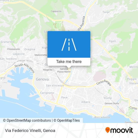 Via Federico Vinelli map