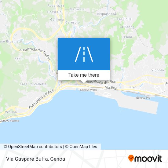 Via Gaspare Buffa map