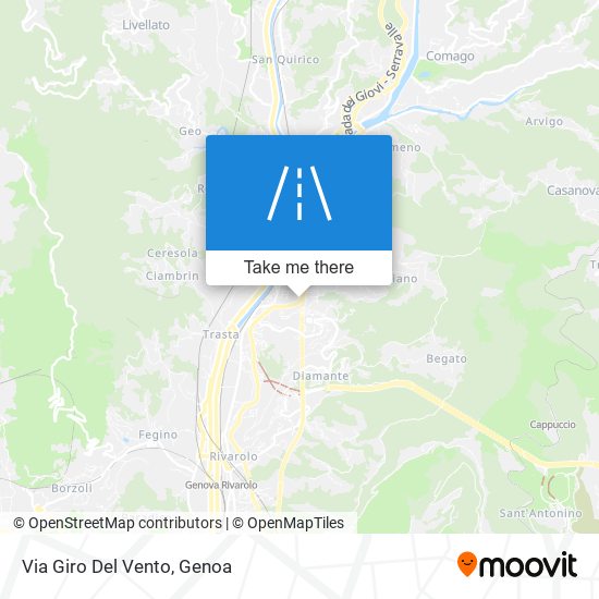 Via Giro Del Vento map