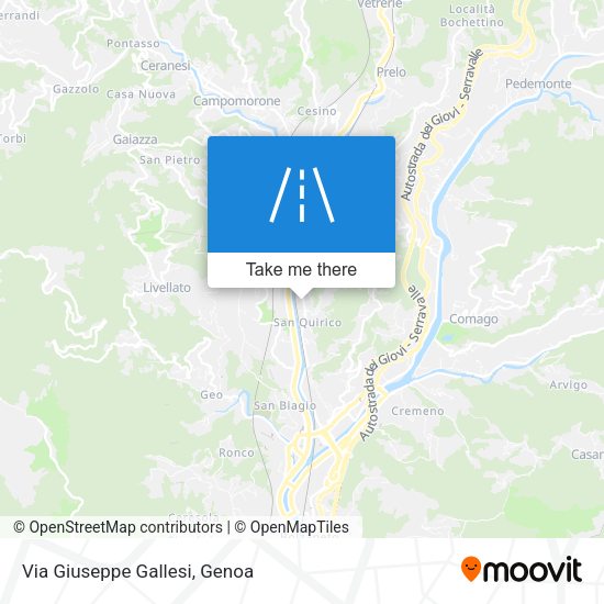 Via Giuseppe Gallesi map