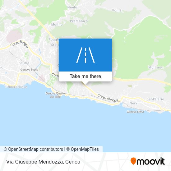 Via Giuseppe Mendozza map