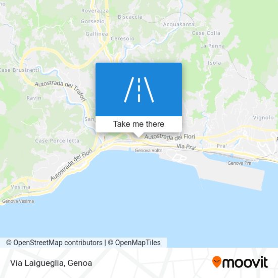 Via Laigueglia map