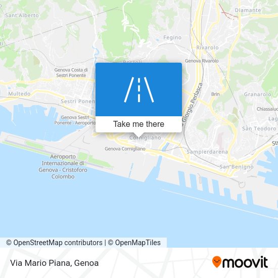 Via Mario Piana map