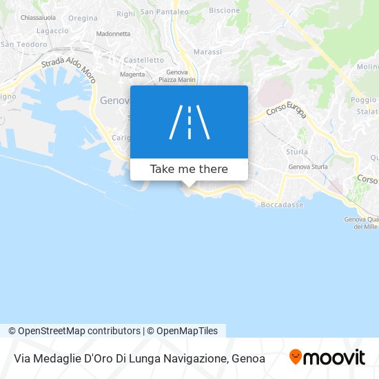 Via Medaglie D'Oro Di Lunga Navigazione map