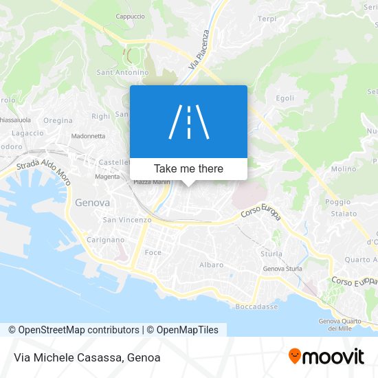Via Michele Casassa map