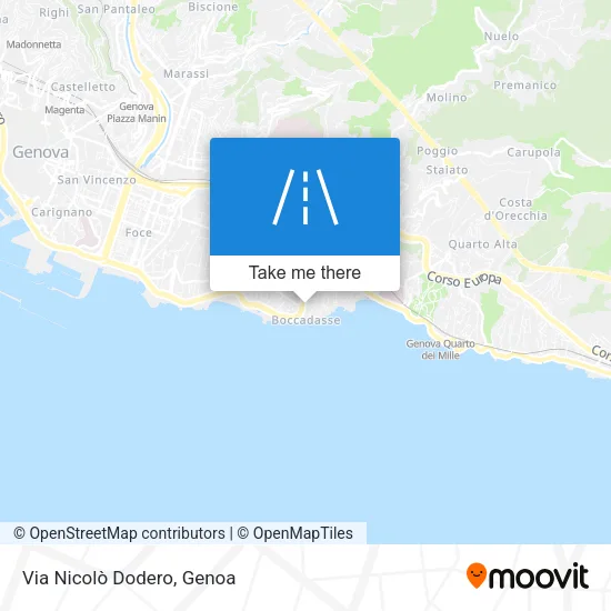 Via Nicolò Dodero map