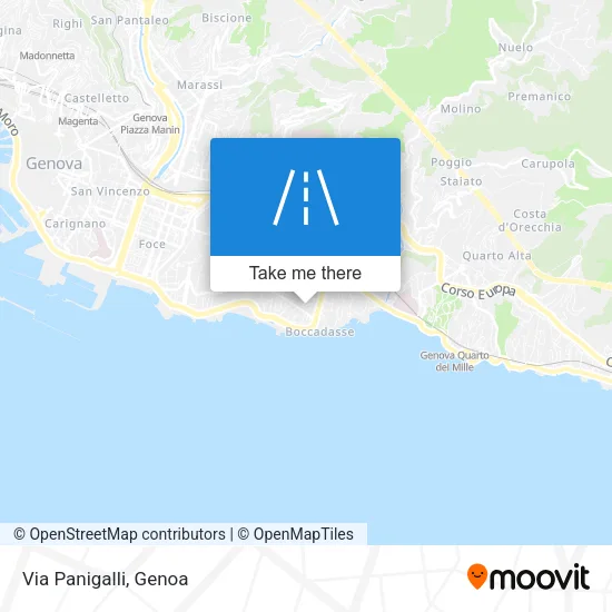 Via Panigalli map