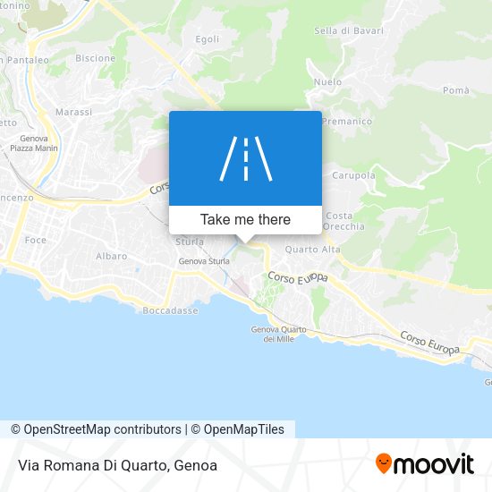 Via Romana Di Quarto map