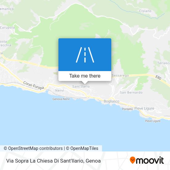 Via Sopra La Chiesa Di Sant'Ilario map